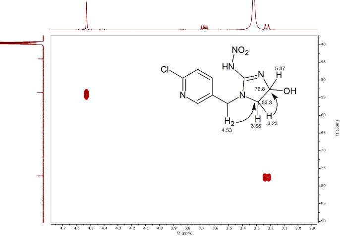 HMBC-spectrum-of-4-hydroxyimidacloprid