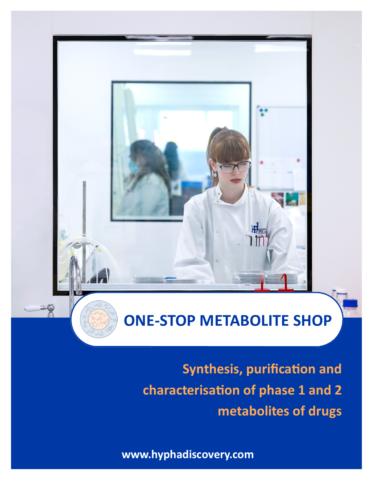 Front page of Hypha Discovery One-Stop Metabolite Shop Brochure