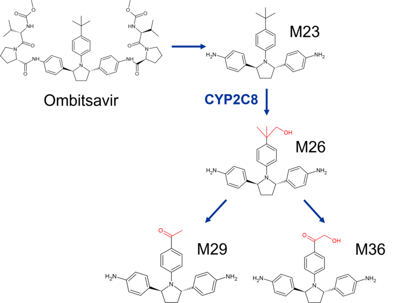 Metabolites of Ombitsavir